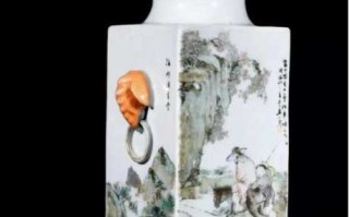 清晚清浅绛彩瓷，文人笔墨落于瓷面