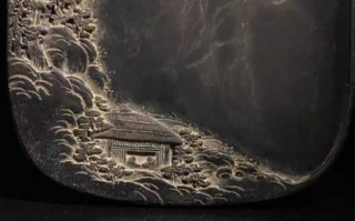 山水随形端砚｜“桐城姚鼐藏”款看图解析