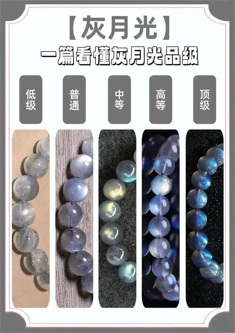 灰月光石（拉长石）：蓝晕流光里的天然宝石