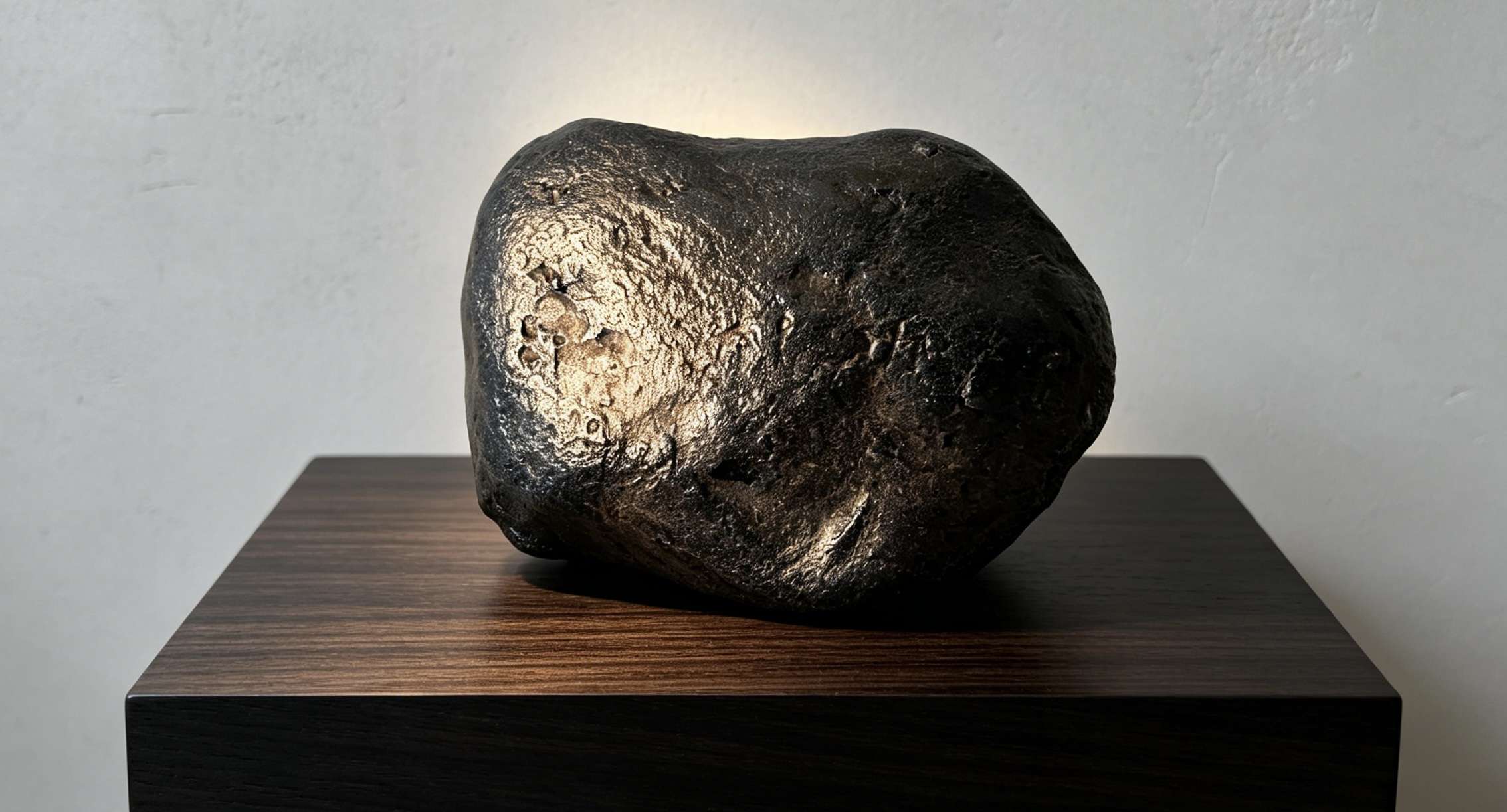 【逸思风竹藏品展出】天然完整原壳铁陨石原石｜无修无磨星辰奇石馆藏级藏品