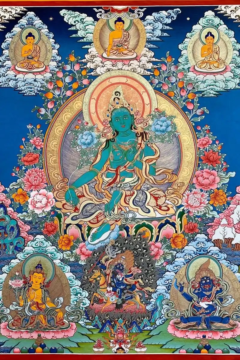 清代民间藏传唐卡｜雪域烟火民俗藏传佛画赏析