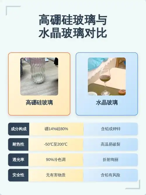 水晶和玻璃的主要差异是什么？