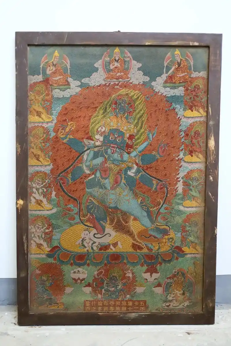 藏传唐卡收藏避坑，低价老旧唐卡基本全是仿货