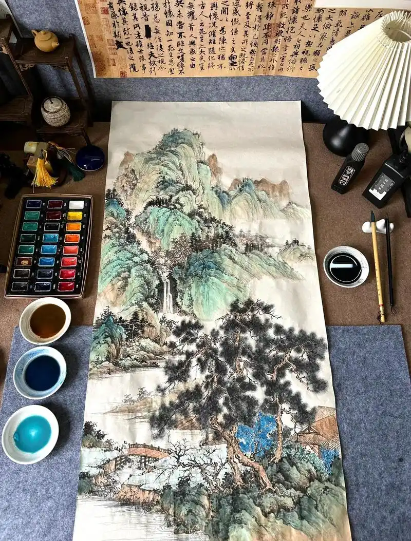 临摹仿画辨别技巧，笔墨气韵区分原作与仿作