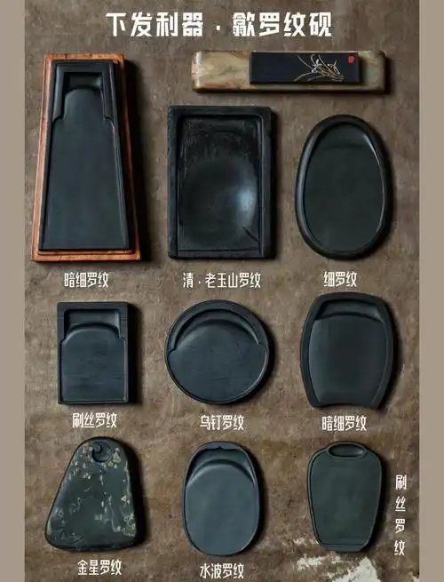 古砚鉴定：砚台不是越黑越老，看石质、砚堂、铭文
