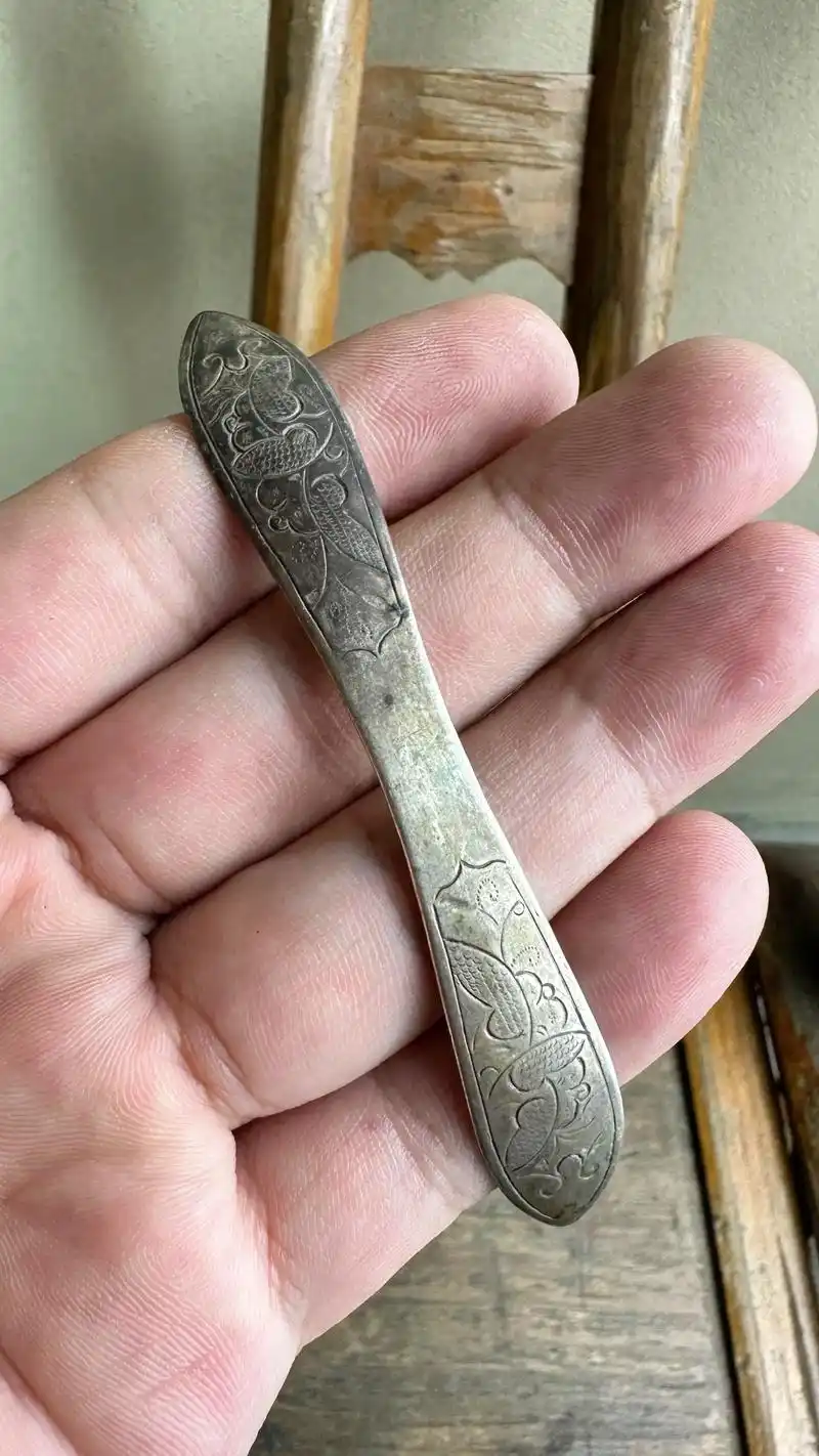 老银器实物鉴定：明清民国银锁银簪，区分老银与镀银仿品