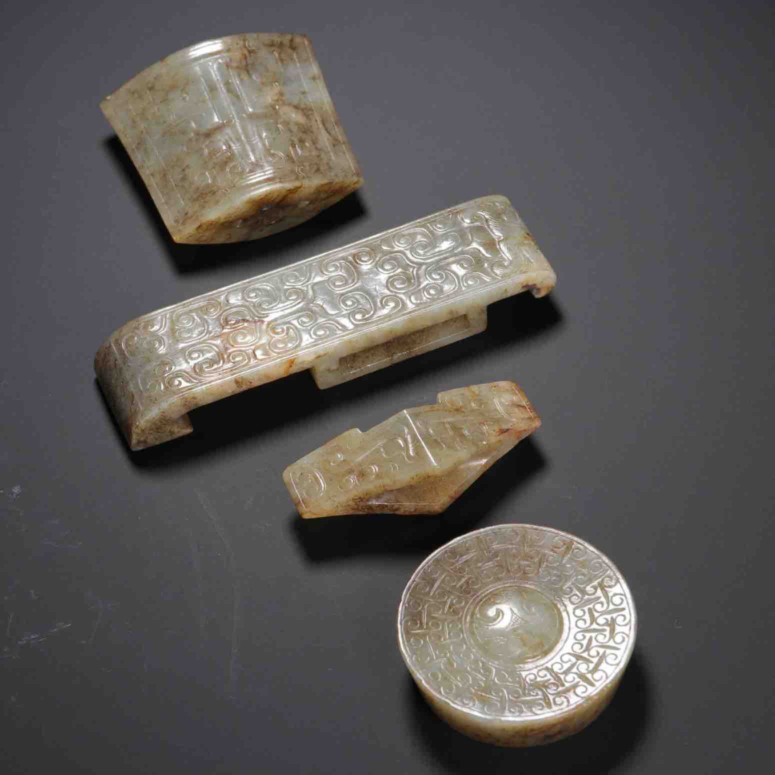 古玉玉剑四件套：剑首、剑格、剑璏、剑珌鉴定意见