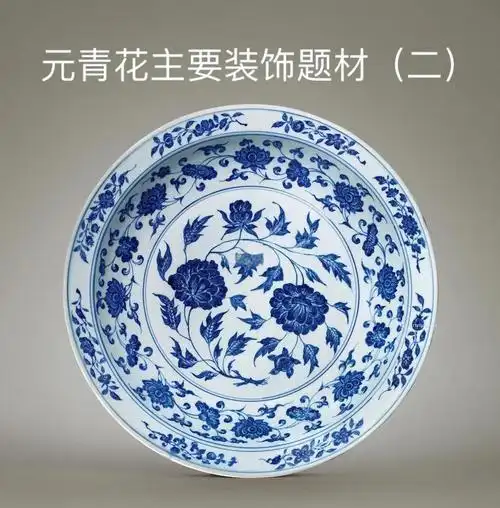 元代青花瓷核心绘画技法、用笔构图、用料表现全套解析