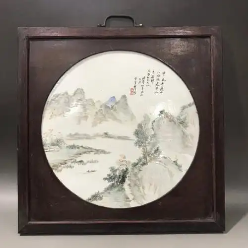 清末民初浅绛彩瓷——瓷上文人山水画