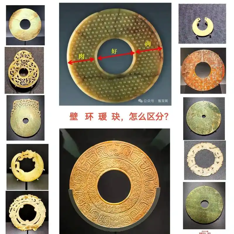 玉璧断代判断（按时代顺序，形制、纹饰、钻孔、工艺、沁皮综合判断）